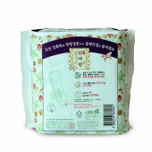韩国LG正贵爱娘草药加长夜用卫生巾33cm12片祛异味缓解