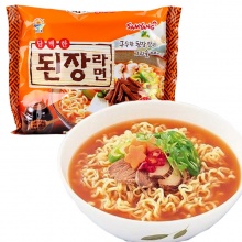 韩国进口九日牌大酱面方便面120g袋装经典口味三养泡面袋5
