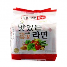  韩国进口方便面 九日蔬菜面 速食泡面 煮面拉面蔬菜面115g5袋