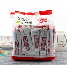  韩国进口方便面 九日蔬菜面 速食泡面 煮面拉面蔬菜面115g5袋