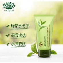  innisfree悦诗风吟绿茶保湿洁面膏洗面奶 深层清洁补水洁面乳男女