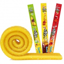 韩国进口零食品海太草莓苹果软糖长舌头软糖长条果汁橡皮糖27g颜色随机