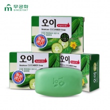 韩国进口正品 香皂 芜琼花保湿黄瓜皂 收缩毛孔 淡斑 洗脸皂100g