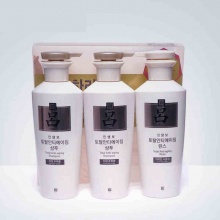 韩国爱茉莉吕RYOE 白吕参宝防脱抗老化洗发水护发素3件套装 油性