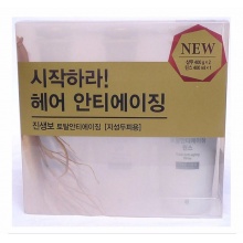 韩国爱茉莉吕RYOE 白吕参宝防脱抗老化洗发水护发素3件套装 油性