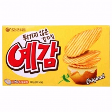 韩国进口零食品好丽友非油炸焙烤原味薯片184g