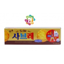韩国进口 海太Sable橄榄油奶油曲奇饼干 酥脆香甜105g  