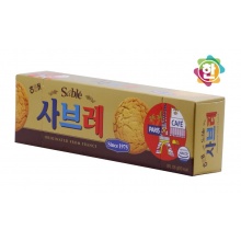 韩国进口 海太Sable橄榄油奶油曲奇饼干 酥脆香甜105g  