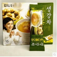 韩国进口 丹特生姜茶 养生茶 驱寒暖胃225g 15条冲饮