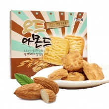 韩国进口韩美禾牛奶扁桃仁茶点148g好吃的办公室休闲零食品小吃