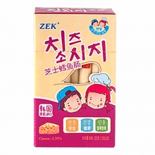 韩国进口 ZEK鳕鱼肠芝士味300g盒 香肠火腿肠鱼肠
