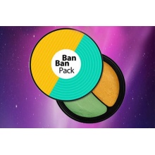 韩国正品半半面膜banban Gram黄色滋润补水+绿色收缩毛孔面膜130g