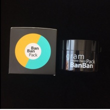 韩国正品半半面膜banban Gram黄色滋润补水+绿色收缩毛孔面膜130g