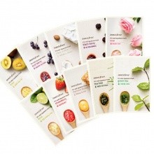 innisfree悦诗风吟真萃鲜润面膜贴套装 补水保湿免洗 随机发货