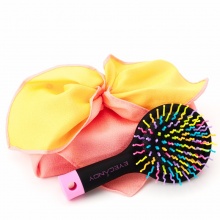 Eye Candy韩国彩虹丰盈S梳子按摩气囊梳顺滑不打结中号7.5X15cm 两色随机