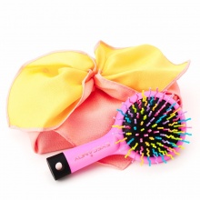 Eye Candy韩国彩虹丰盈S梳子按摩气囊梳顺滑不打结中号7.5X15cm 两色随机