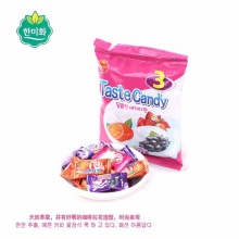 韩国 韩美禾三味混合水果糖 三种口味混合包装 100g