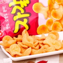 美食来韩国进口膨化零食 农心章鱼脆脆片90g 章鱼形虾条脆 进口零食