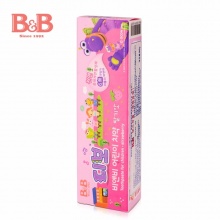 韩国进口B＆B保宁幼儿儿童牙膏90g草莓香型含氟