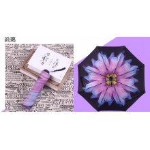 韩国双层超强防紫外线太阳伞女超轻遮阳防晒焦小黑两用晴雨伞下 随机发货