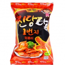 韩国进口零食品 九日始祖炒年糕条110g香脆甜辣膨化打糕条 