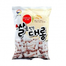  韩国进口休闲零食 九日打糕条 炒年糕条 奶油味膨化零食 110克