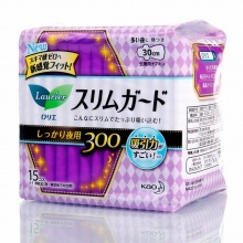 日本原装进口 花王卫生巾 乐而雅瞬吸轻薄零触感夜用护翼30cm15片