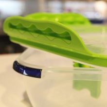 韩国进口食品塑料真空方形水果菜饭微波炉冰箱耐热特价保鲜盒2.2L