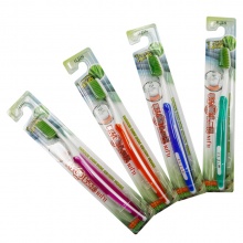 韩国牙刷软毛 进口日进牌芦荟牙刷1P家庭装超细软 纳米牙刷成人颜色随机