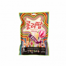 韩国进口 乐天冰激凌七彩冰淇淋棒棒糖15支 水果味彩虹糖